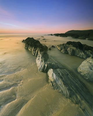 Croyde Bay at Dusk by GregoryGoldston